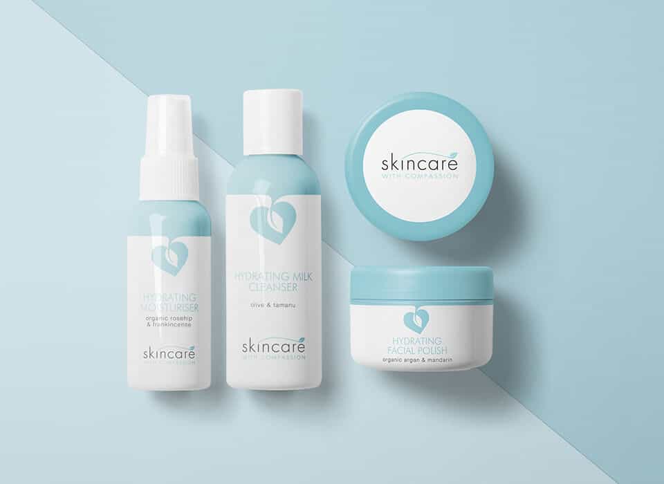 Skincare Smaller Blue Products Banners