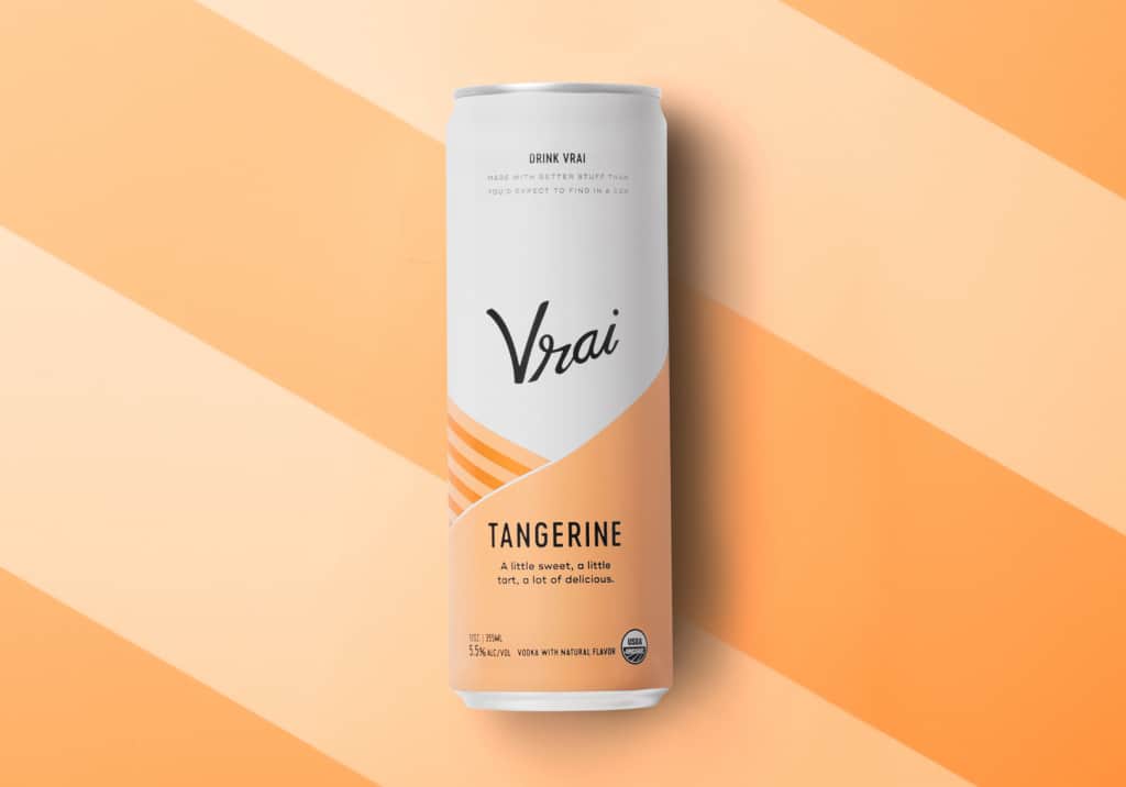vrai vodka cocktail can alcohol branding packaging design tangerine slideshow@2x
