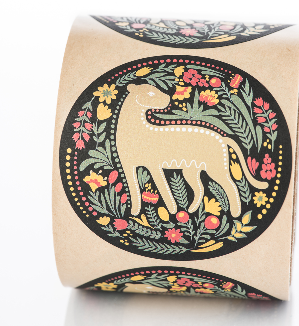 Black Vellum Sticker