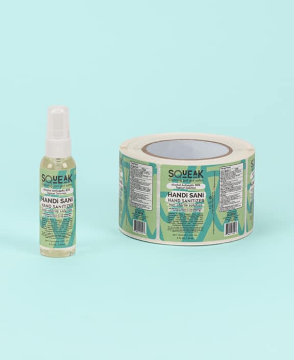 Sanitizer Labels