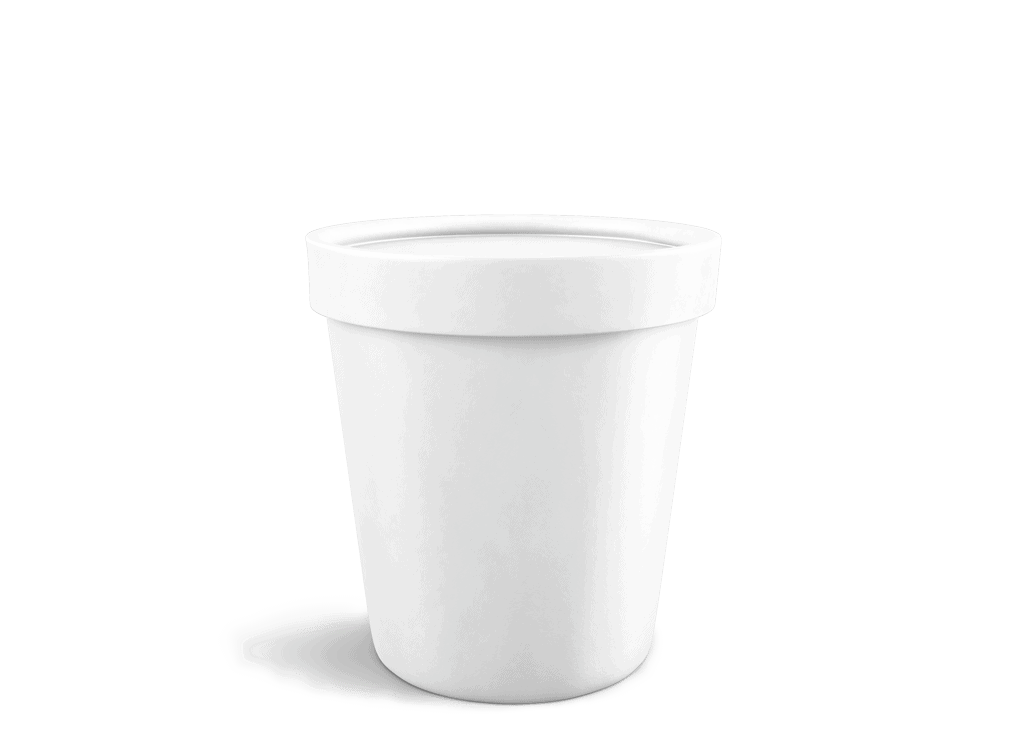 container with tapered sides