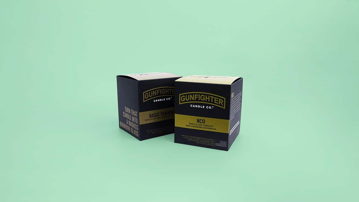 Black vellum cartons