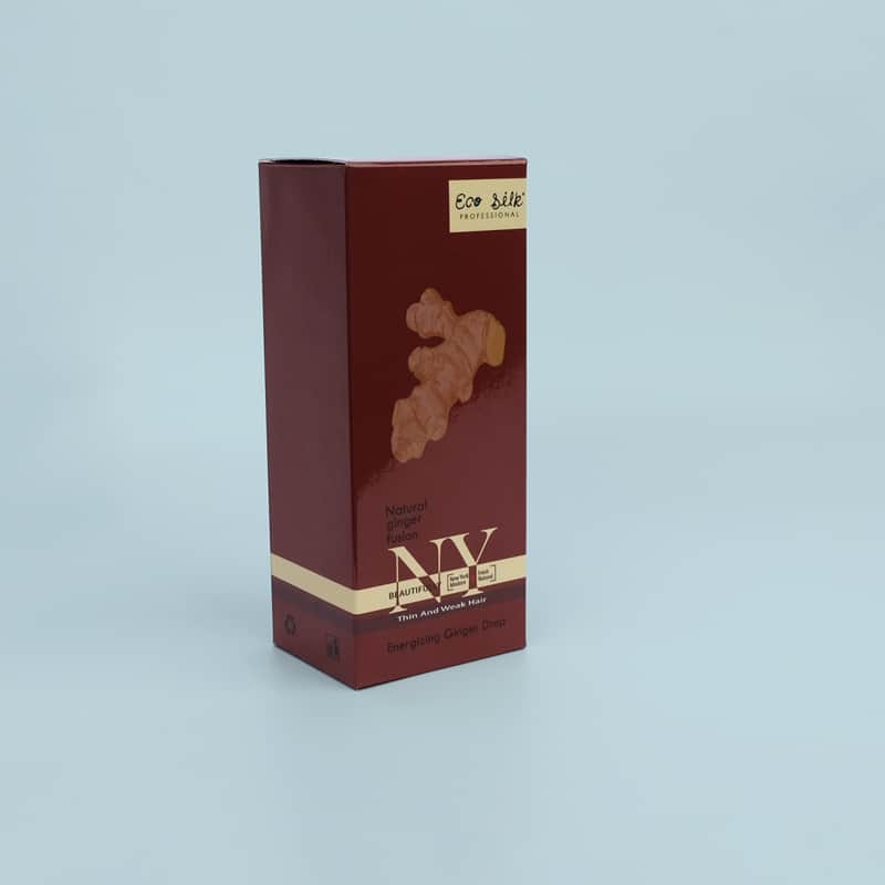 bright white paper carton ginger packaging