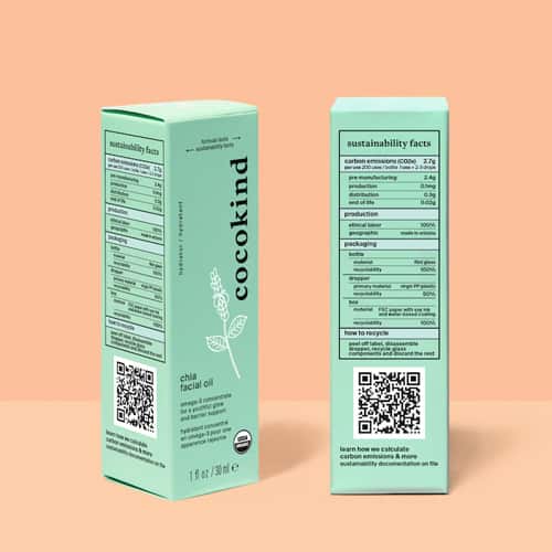 cocokind qr code folding carton