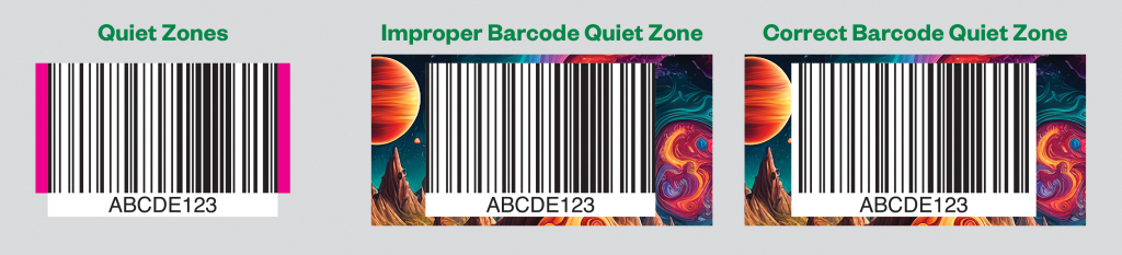 Barcode Quiet Zone Examples 1