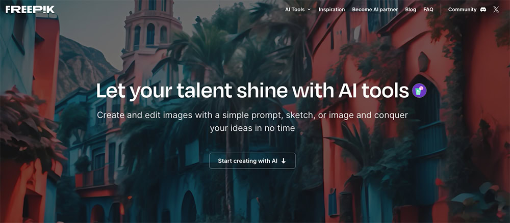freepik ai hub for design