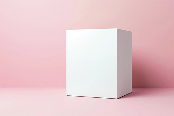 blog white box on pink background